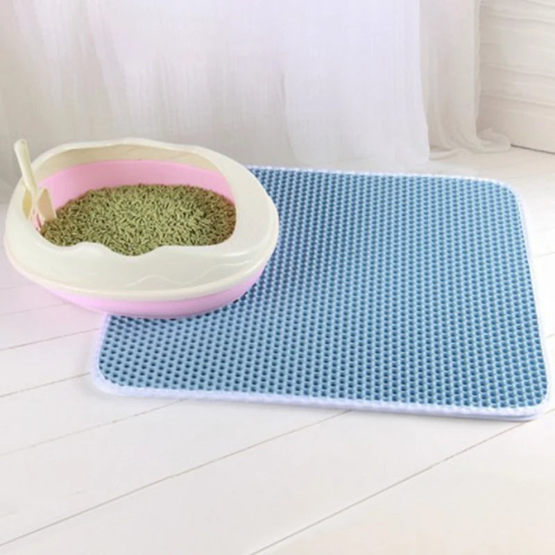 Double-Layer EVA Cat Litter Mat