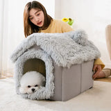 Foldable Dog House Kennel Bed Mat