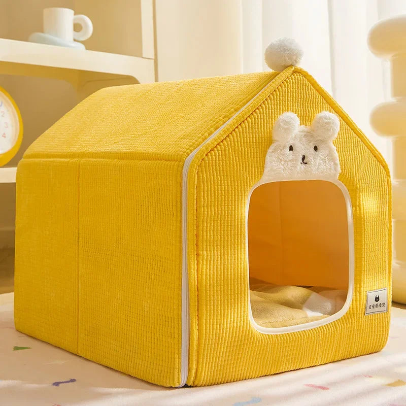 Foldable Dog House Kennel Bed Mat