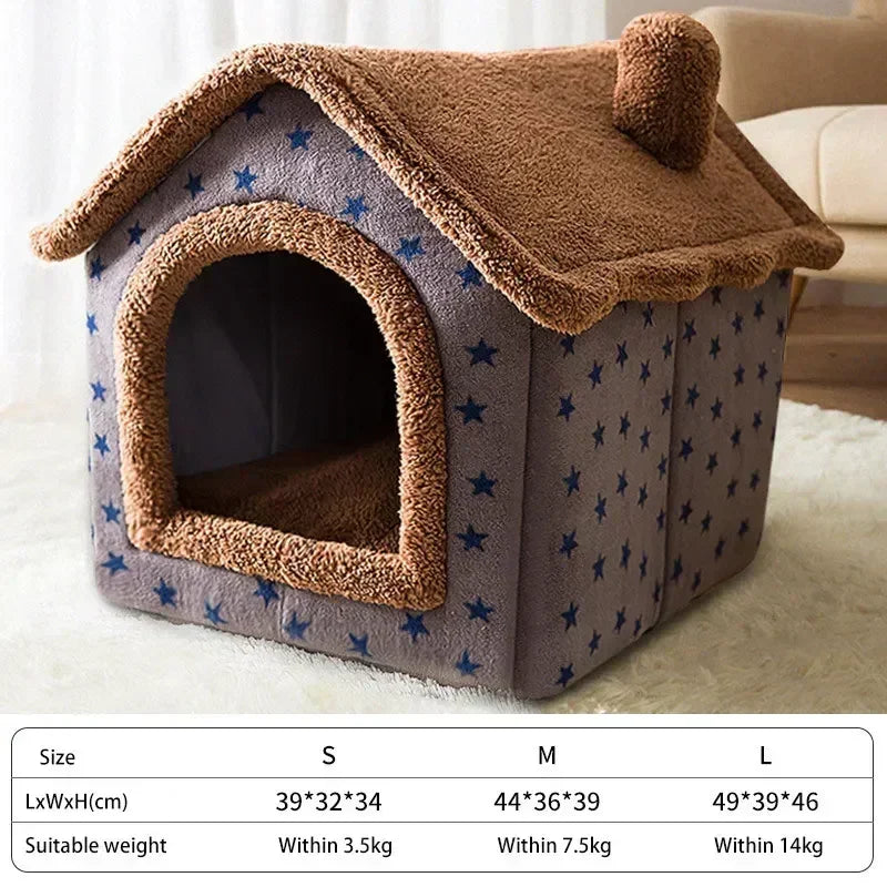 Foldable Dog House Kennel Bed Mat