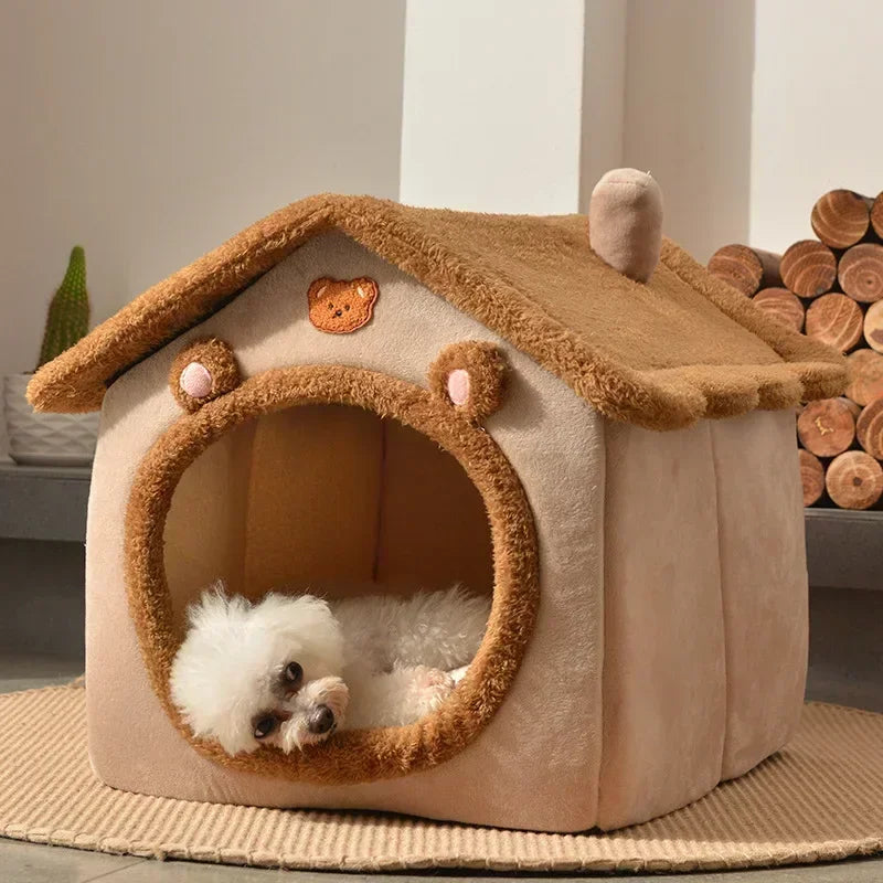 Foldable Dog House Kennel Bed Mat