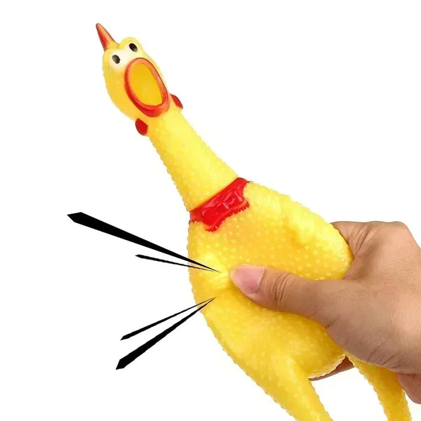 Pet Dog Squeak Toy: The Screaming Chicken