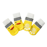 4Pcs Cute Pet Dog Socks