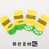 4Pcs Cute Pet Dog Socks