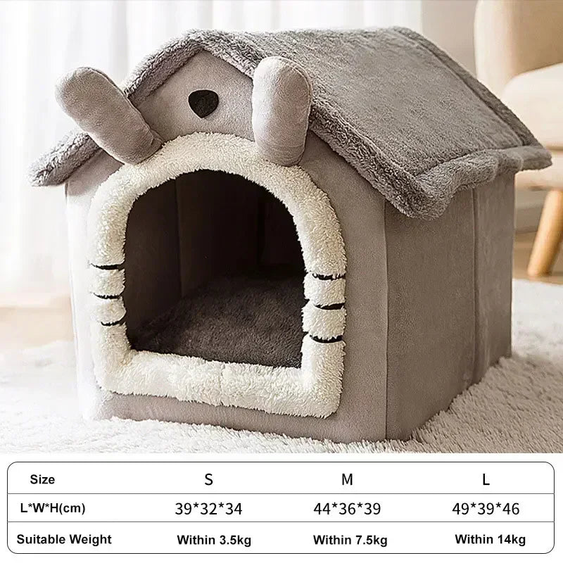 Foldable Dog House Kennel Bed Mat