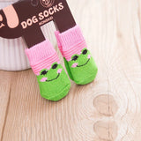 4Pcs Cute Pet Dog Socks