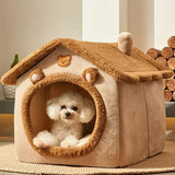 Foldable Dog House Kennel Bed Mat