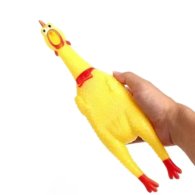 Pet Dog Squeak Toy: The Screaming Chicken