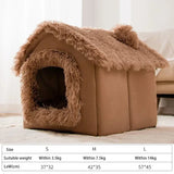 Foldable Dog House Kennel Bed Mat