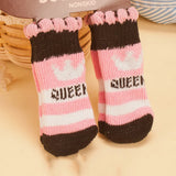 4Pcs Cute Pet Dog Socks