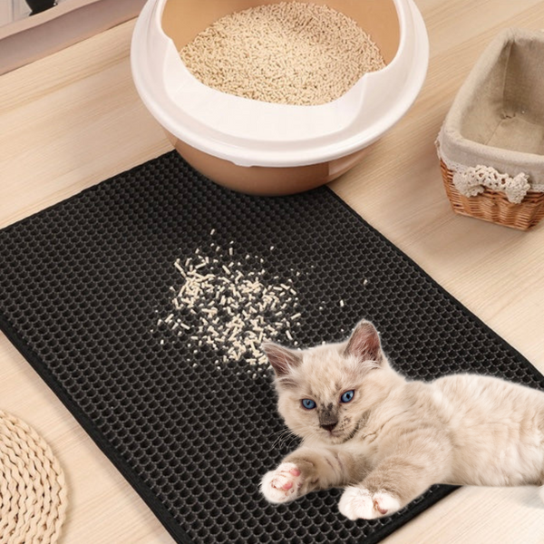 Double-Layer EVA Cat Litter Mat