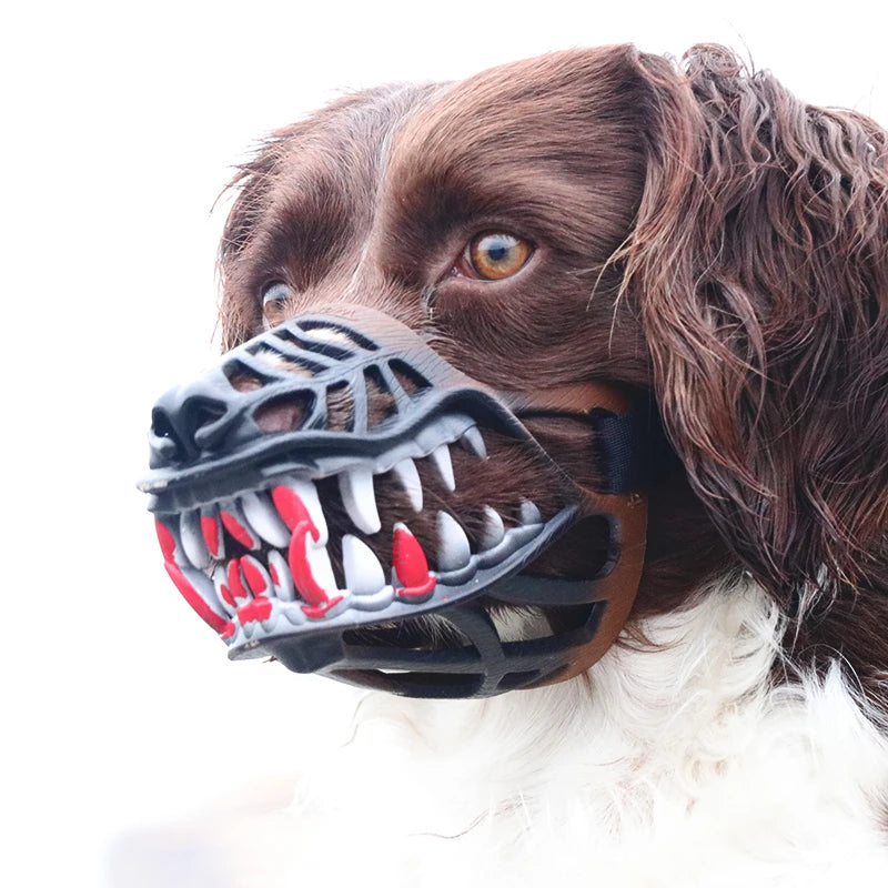 Halloween Costume Zombie Dog Mask Waterproof Muzzle